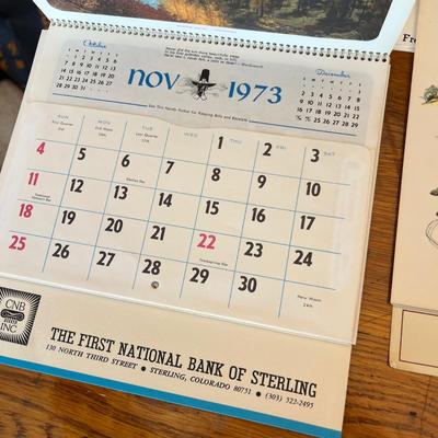 Vintage calendars
