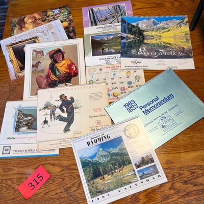 Vintage calendars