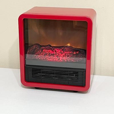 TWIN STAR ~ Mini Electric Style Heater With Electric Fireplace