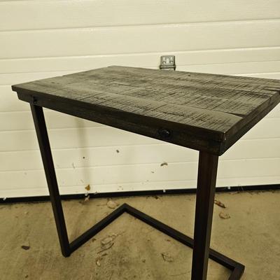 Dark Frame Mirror, Sofa Side Table & Rustic Coffee Table.  (G-JS)