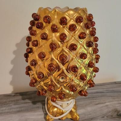 MCM Lighted Ceramic Pineapple