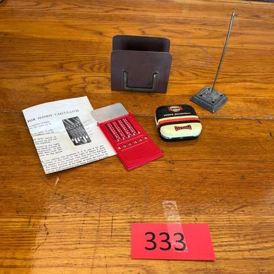 Vintage desk items