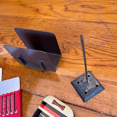 Vintage desk items