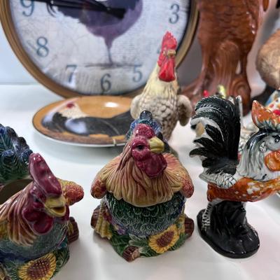 Large flock of chickens