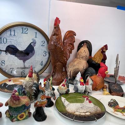 Large flock of chickens