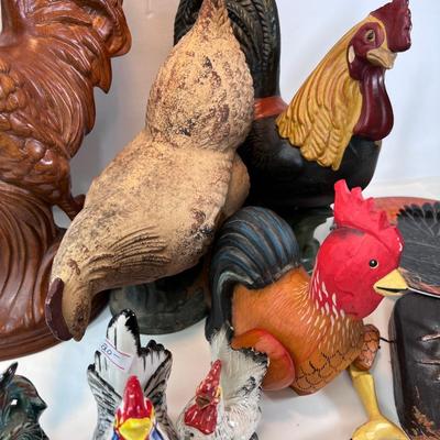 Large flock of chickens