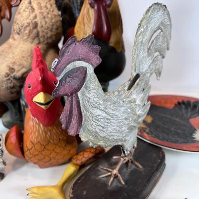 Large flock of chickens