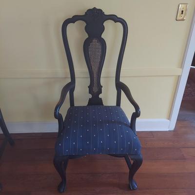 Two Solid Wood Chippendale Chairs (LR-BBL)
