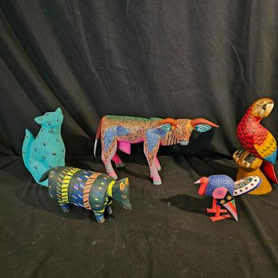 Hand Crafted, Hand Painted Signed Unique Wooden Figurines (DR-JS)