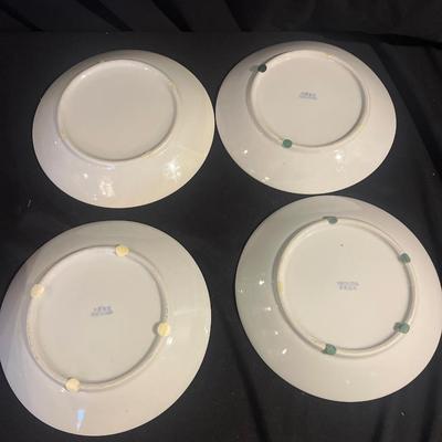Vintage Chinese Plates & Wooden Stands  (DR-JS)