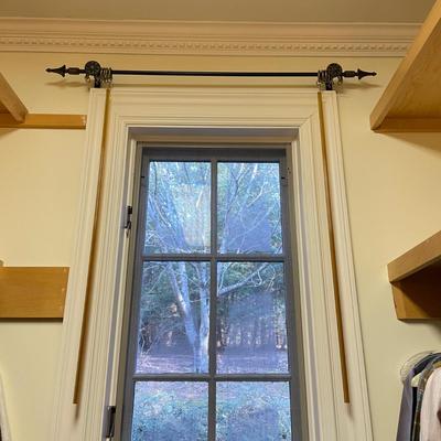 Eight Matching Curtain Panels w/ Rods and Hardware (PB, PC1-SS)