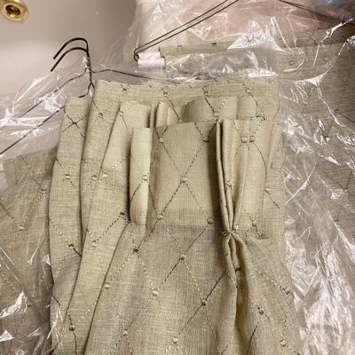 Eight Matching Curtain Panels w/ Rods and Hardware (PB, PC1-SS)