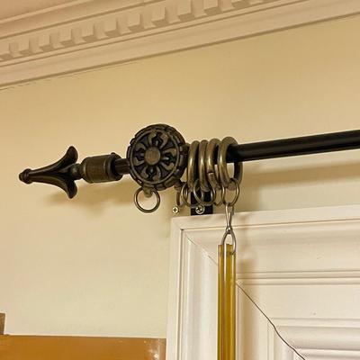 Eight Matching Curtain Panels w/ Rods and Hardware (PB, PC1-SS)
