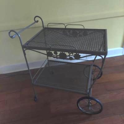 Wrought Iron Garden Cart (LR-BBL)