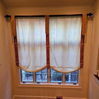 Custom Made Window Treatments w/Panels  (UH-JS)
