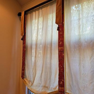 Custom Made Window Treatments w/Panels  (UH-JS)