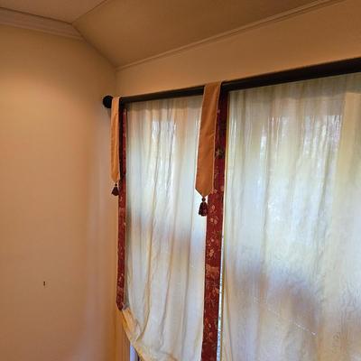 Custom Made Window Treatments w/Panels  (UH-JS)