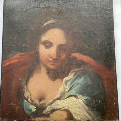 19C Master oil painting/ Female portrait