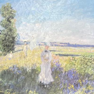 Signed Monet replica Oil Painting on Board