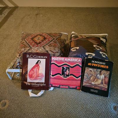 Honduran & Native American Art Books & Folklore Pillows  (BR1-JS)