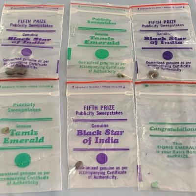 Gems Lot - Emeralds and Black Star