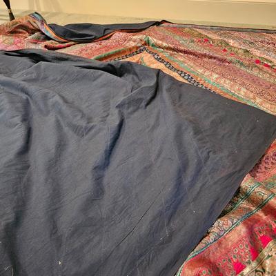 3 Silk Pillows & One Blanket From India  (BR1-JS)