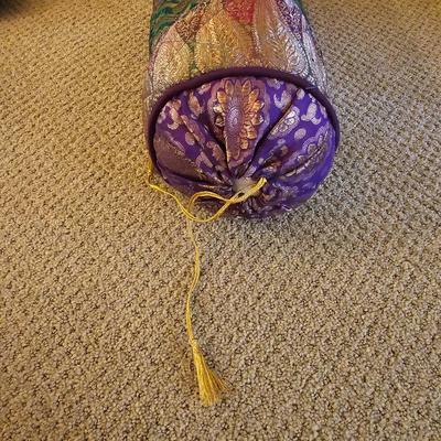 3 Silk Pillows & One Blanket From India  (BR1-JS)