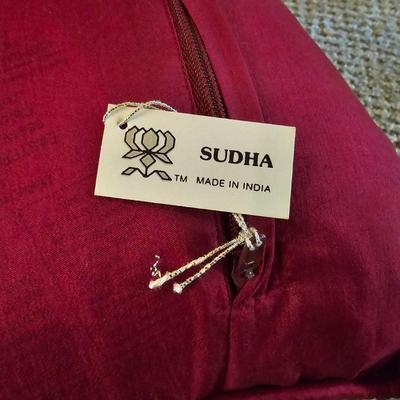 3 Silk Pillows & One Blanket From India  (BR1-JS)