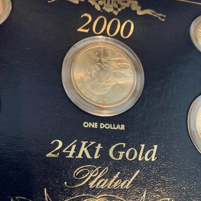 2000 24k Plated Coin Set In Display Box