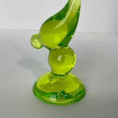-6- URANIUM | Viking Glass Mid Century Long Tail Bird
