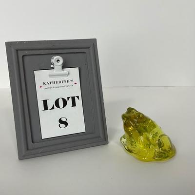 -8- URANIUM | Glass Yellow Frog