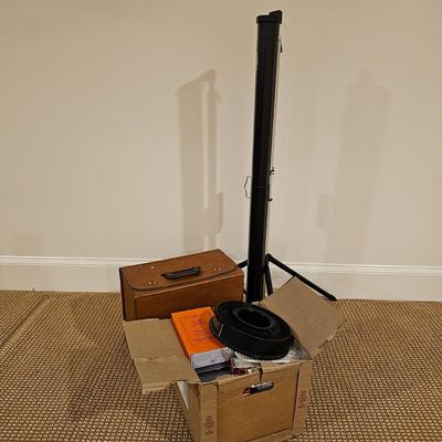 Kodak 760H Carousel Slide Projector, Screen & More  (BR-JS)