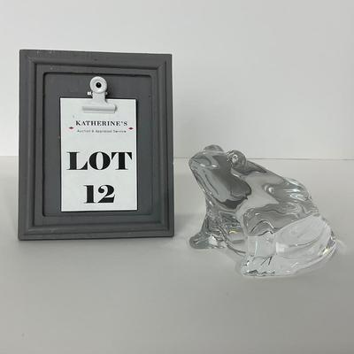 -12- BACCARAT | Crystal Marked Frog
