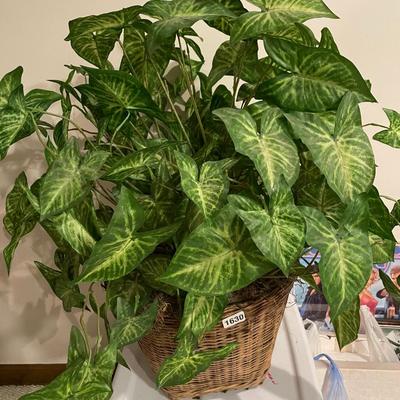 Artificial plant in basket