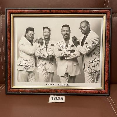 The Drifters autographed pic