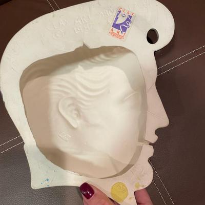 Elvis ceramic head and 2 8 track tapes