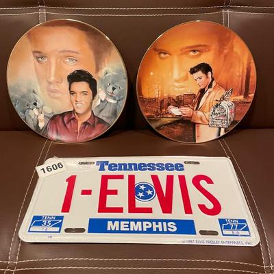 Elvis plates and license tag
