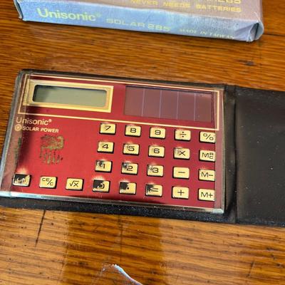 80s solar pocket calculator