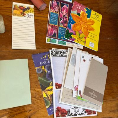 Note pad & misc.