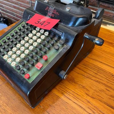 R.C. Collins Adding Machine