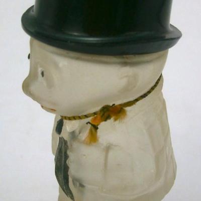 Comical Figure Satin Glass Perfume Bottle