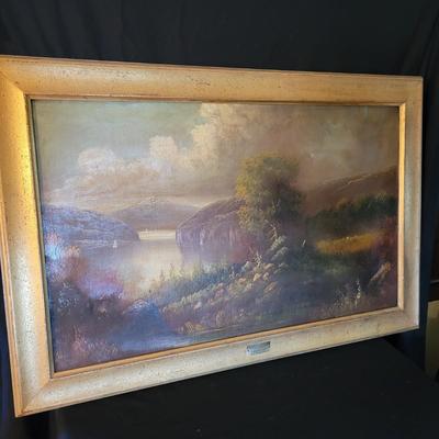 Framed Original Oil Landscape Painting (UB-DW)