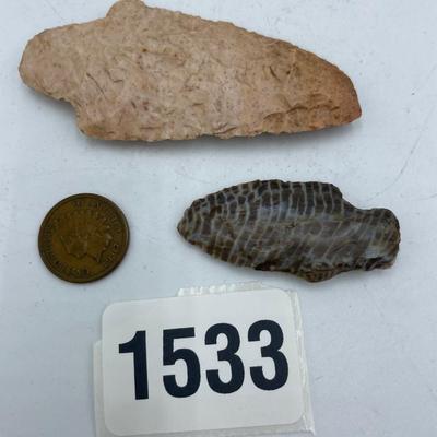 Arrowheads and Indian penny