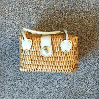 THREE WICKER PURSES