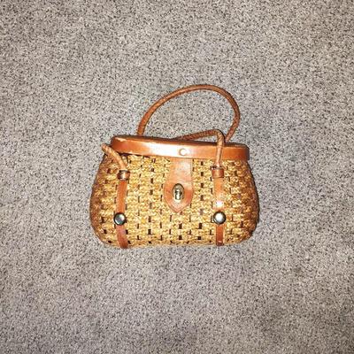 THREE WICKER PURSES
