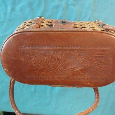 THREE WICKER PURSES