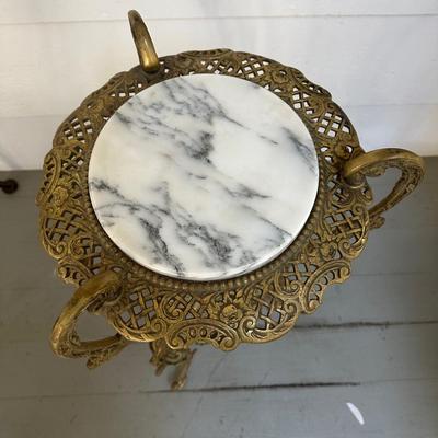 Italian Round Marble Top End Table (BP-KL)