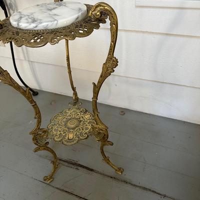 Italian Round Marble Top End Table (BP-KL)
