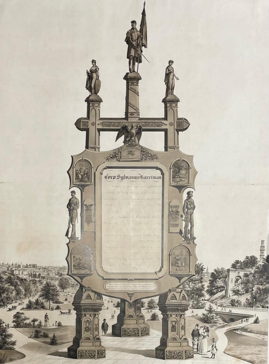 1891 Civil War Monument Designed by Monumental Bronze Co