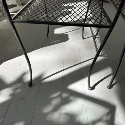 Decorative Metal Chair & Matching Side Tables (BP-KL)
